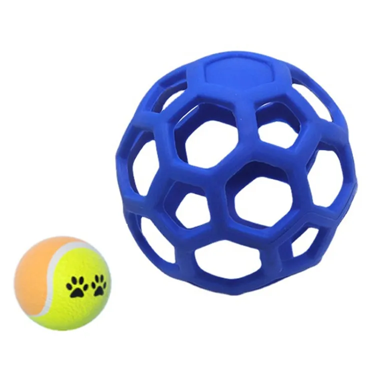 1030001 Dog Toy Hollow Ball Bite-resistant Elastic Pet Rubber Toy Balls, Spec: