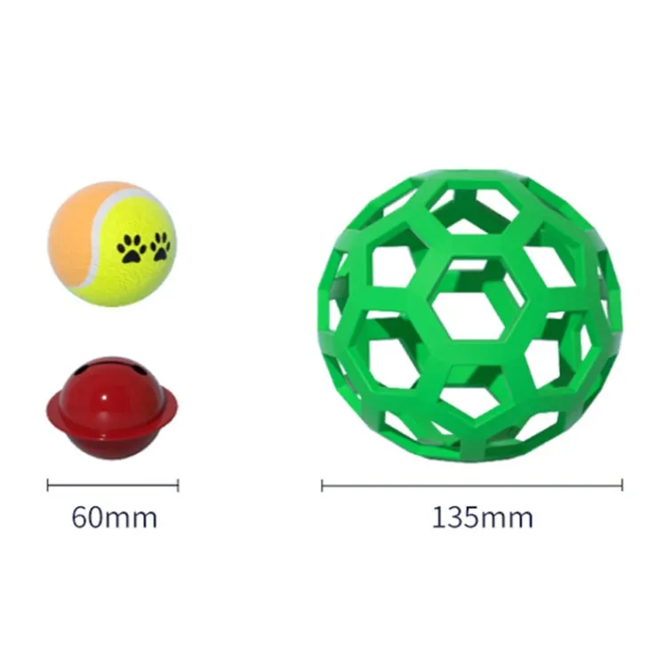 1030001 Dog Toy Hollow Ball Bite-resistant Elastic Pet Rubber Toy Balls, Spec: