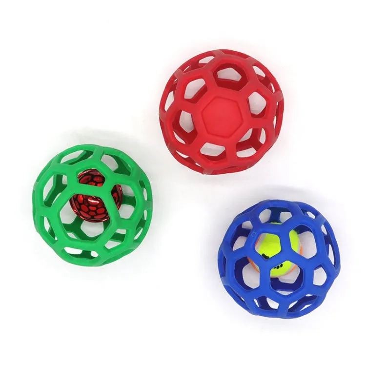 1030001 Dog Toy Hollow Ball Bite-resistant Elastic Pet Rubber Toy Balls, Spec: