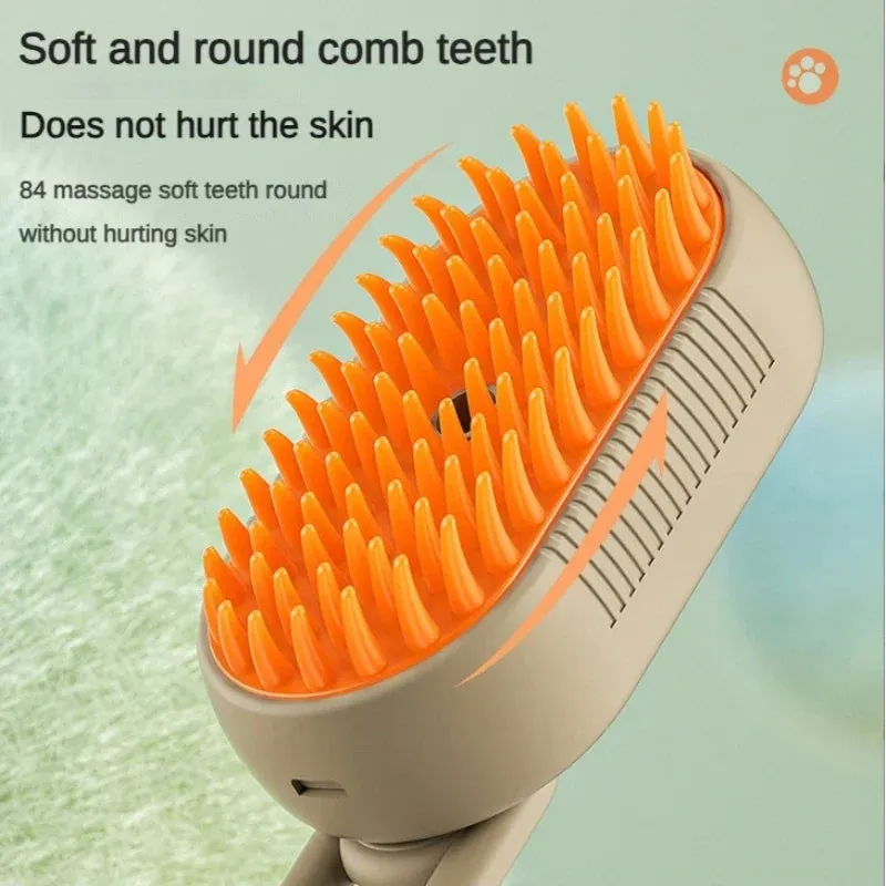 3 in 1 Motorized Spray Cat Brush Dog Massage Brush for Grooming Massage, Tangle Removal and Loose Hair Pet Products