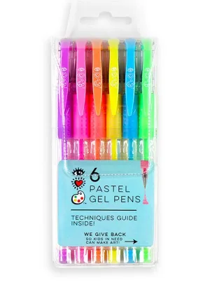 6 Pastel Gel Pens