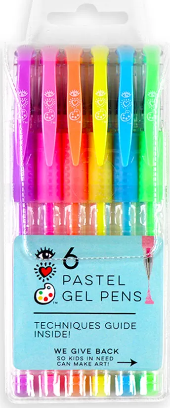 6 Pastel Gel Pens