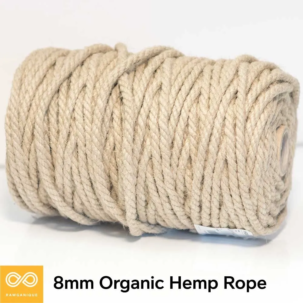 8mm Hemp Rope (4kg Roll)