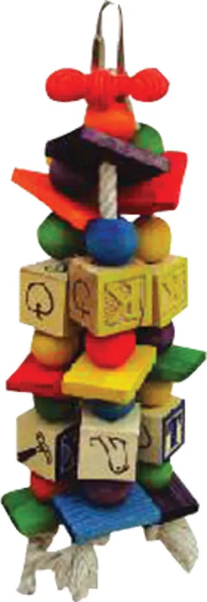 A&e Cage Company - Happy Beaks The Abc Blocks Bird Toy