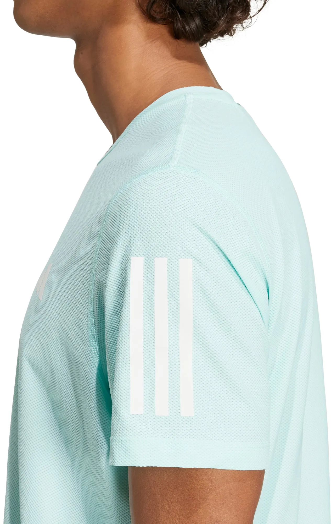 adidas Own The Run Short Sleeve Mens Running Top - Green