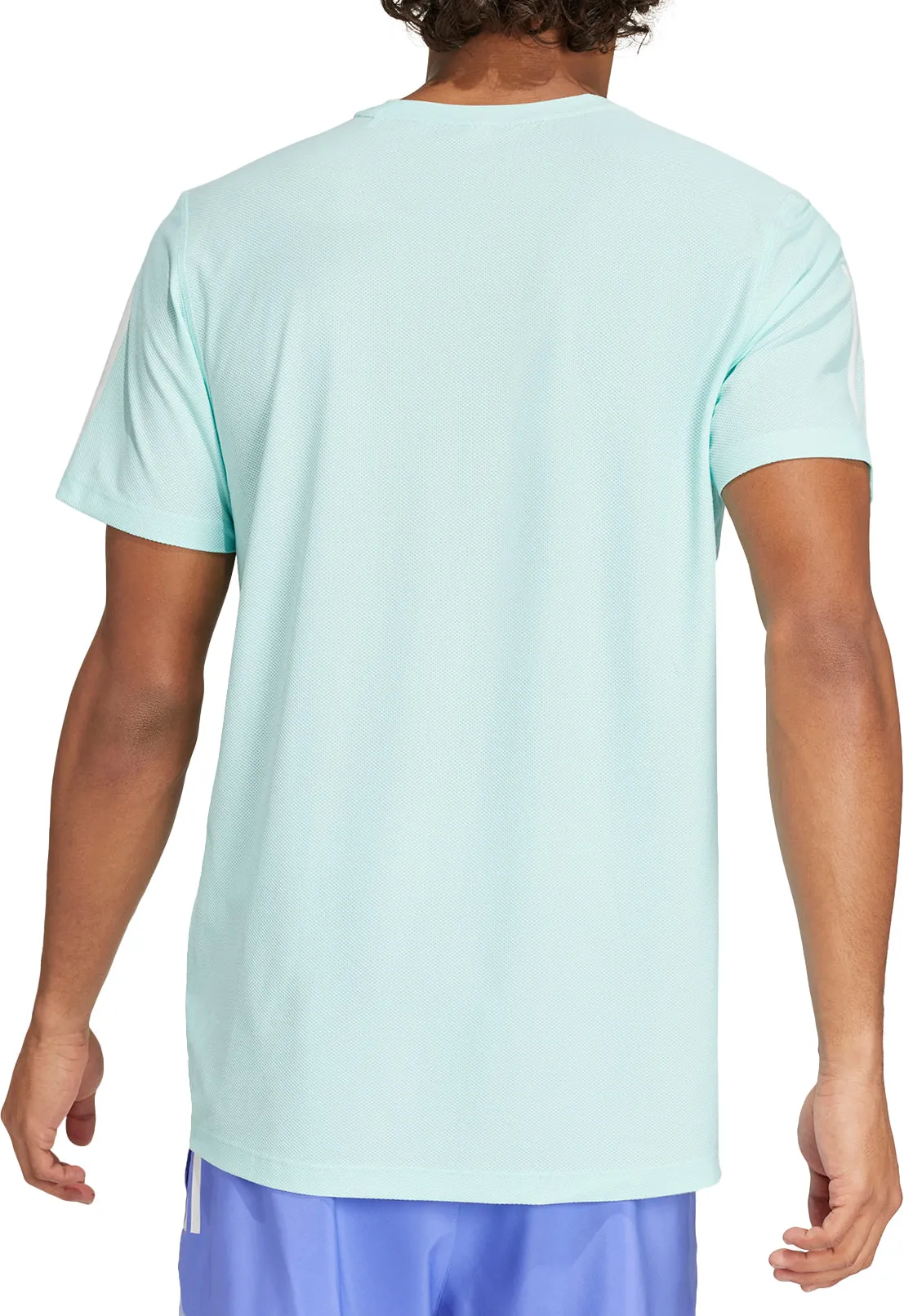 adidas Own The Run Short Sleeve Mens Running Top - Green