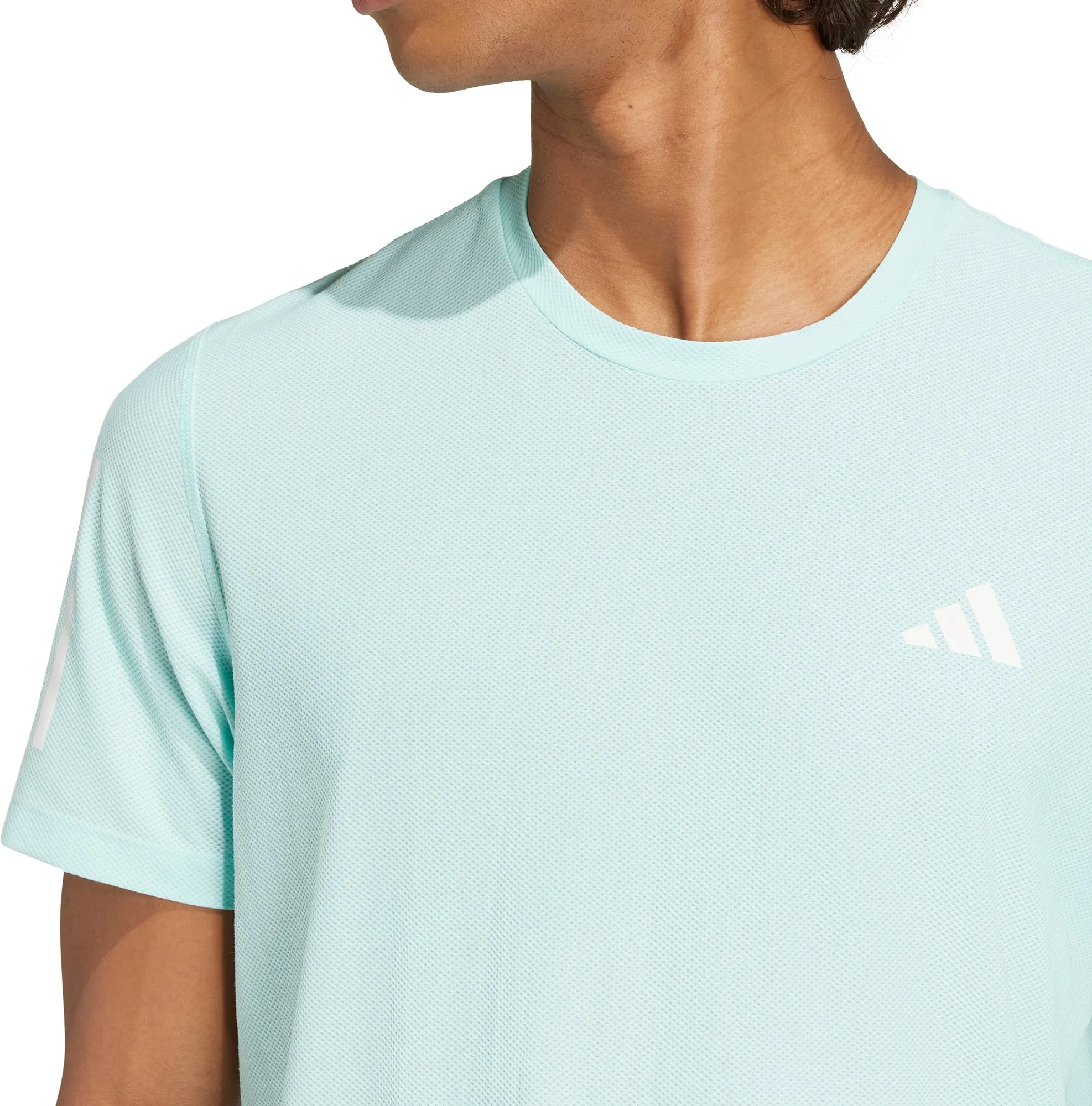 adidas Own The Run Short Sleeve Mens Running Top - Green