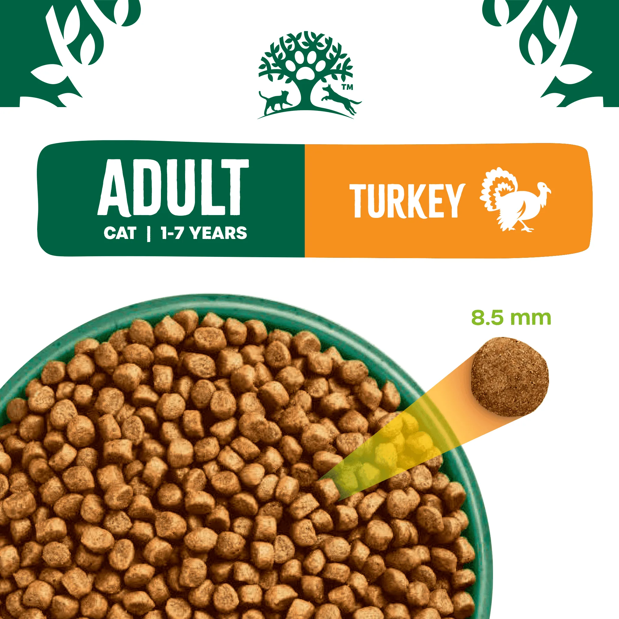 Adult Turkey & Rice Dry Cat Food