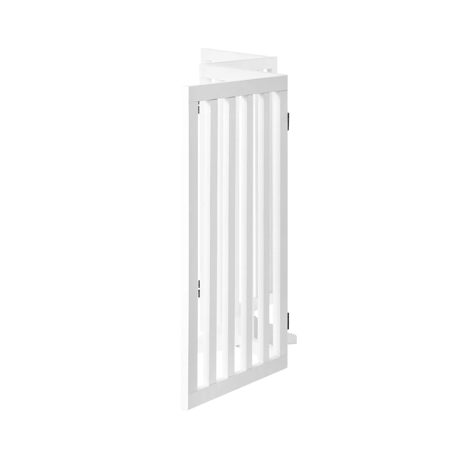 Alopet Wooden Pet Gate Dog Fence Safety Stair Barrier Security Door 4-Panel 80cm