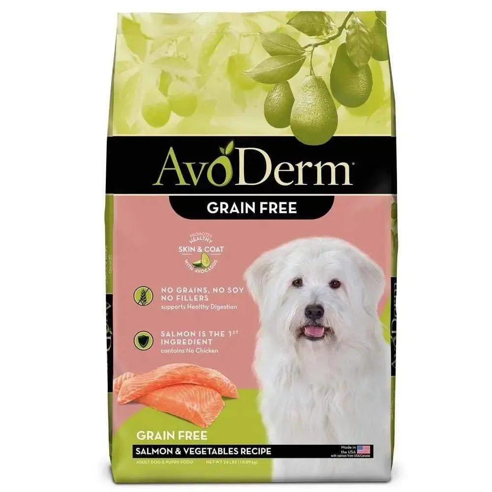 AvoDerm Grain Free Salmon and Vegetables Dry Dog Food