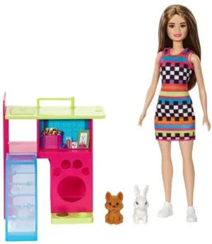 Barbie Doll & Pet Playset