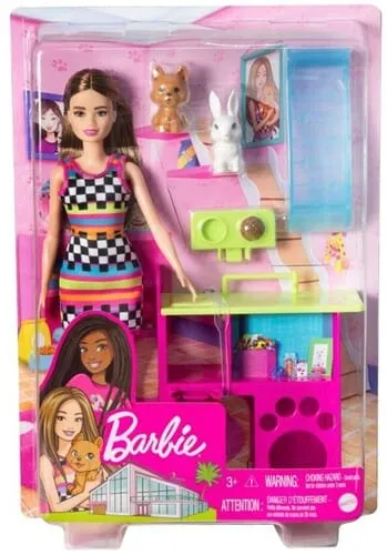 Barbie Doll & Pet Playset