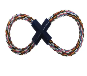 Boss Pet Digger's Multicolored Cotton Figure 8 Figure Eight Rope Dog Toy Small 1 pk