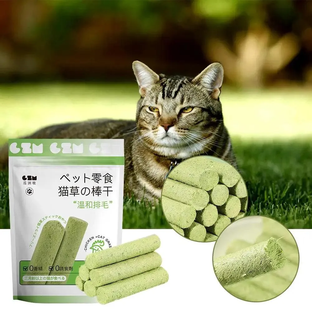 Cat Grass Teething Sticks 6pcs Healthy Smiles