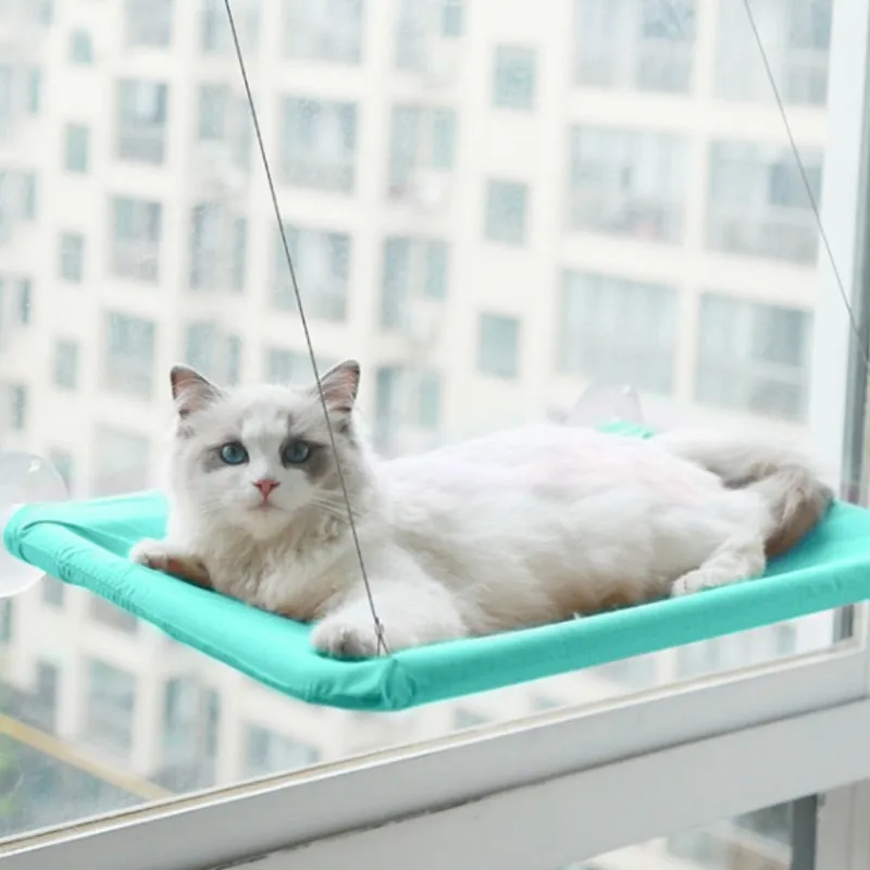 Cat Hanging Beds Comfortable Window Seat Mount Detachable Pet Hammock Mats Shelf Seats Accessories Track Ball Toys For Cat Beds