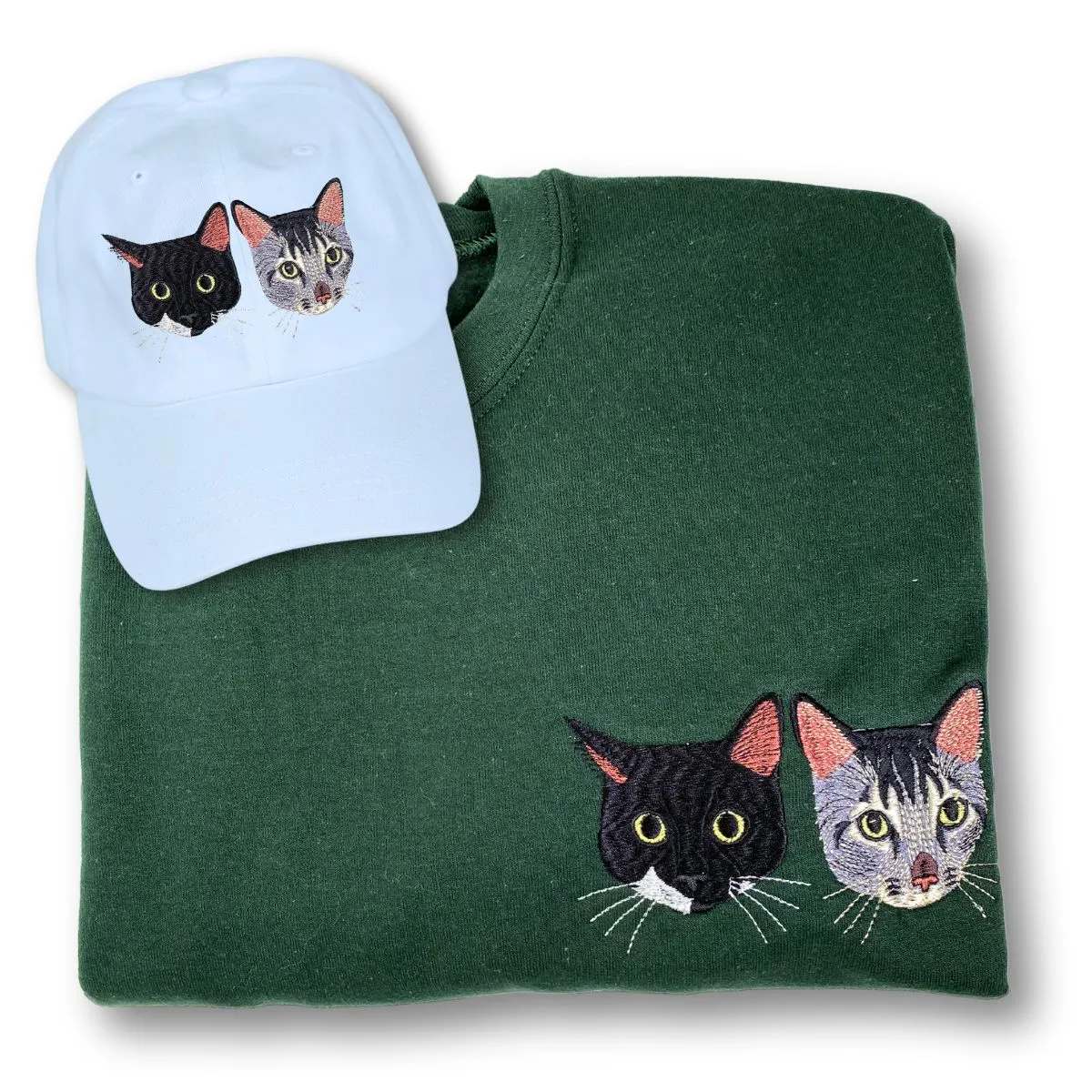 Cat Lover’s Cozy Combo: Sweatshirt & Matching Hat Set