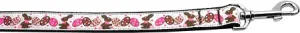 Chocolate Bunnies Nylon Dog Leash 3-8 Inch Wide 6ft Long