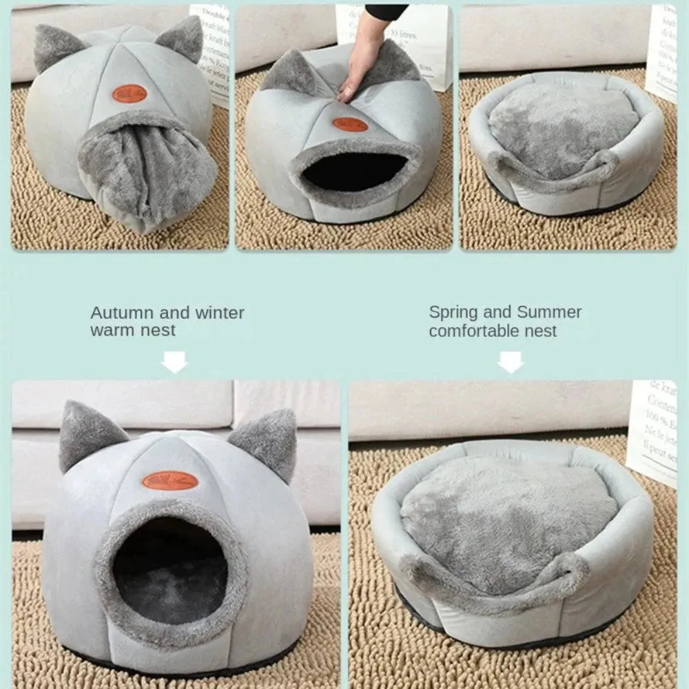 Cozy 2-In-1 Pet House Bed