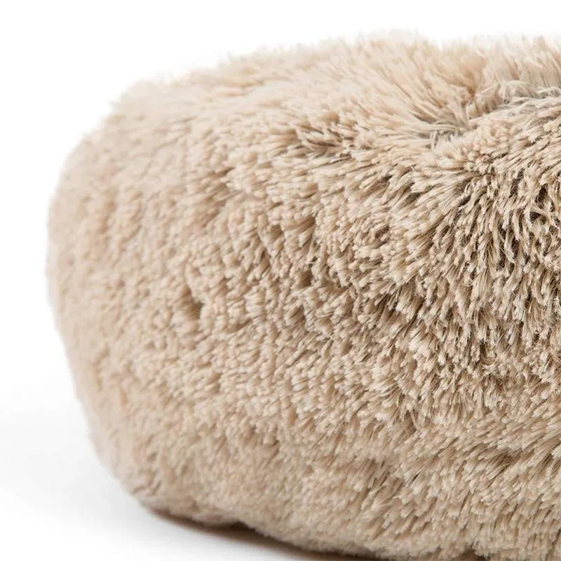 Cozy round pet bed