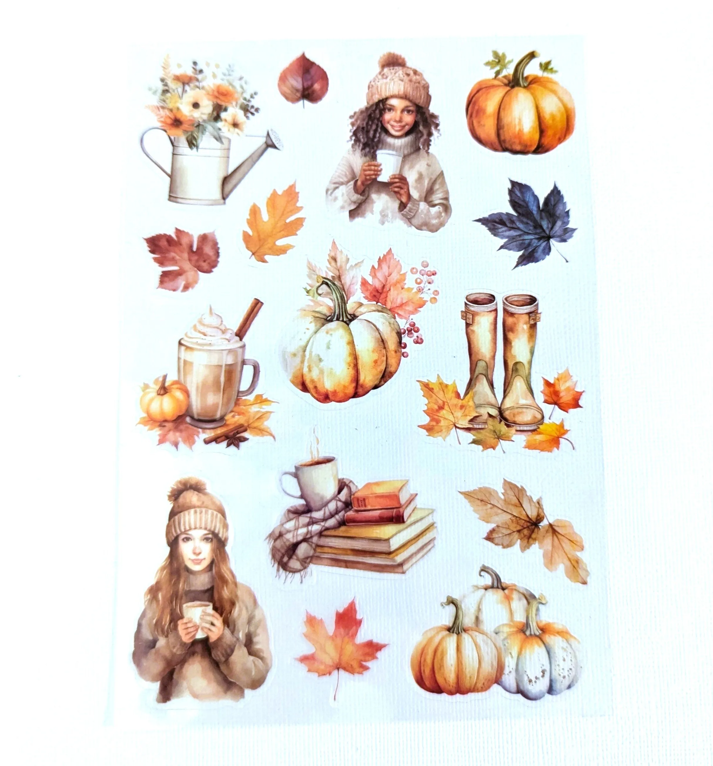 Cozy Season PET stickers from the Planner Kit - October 2024