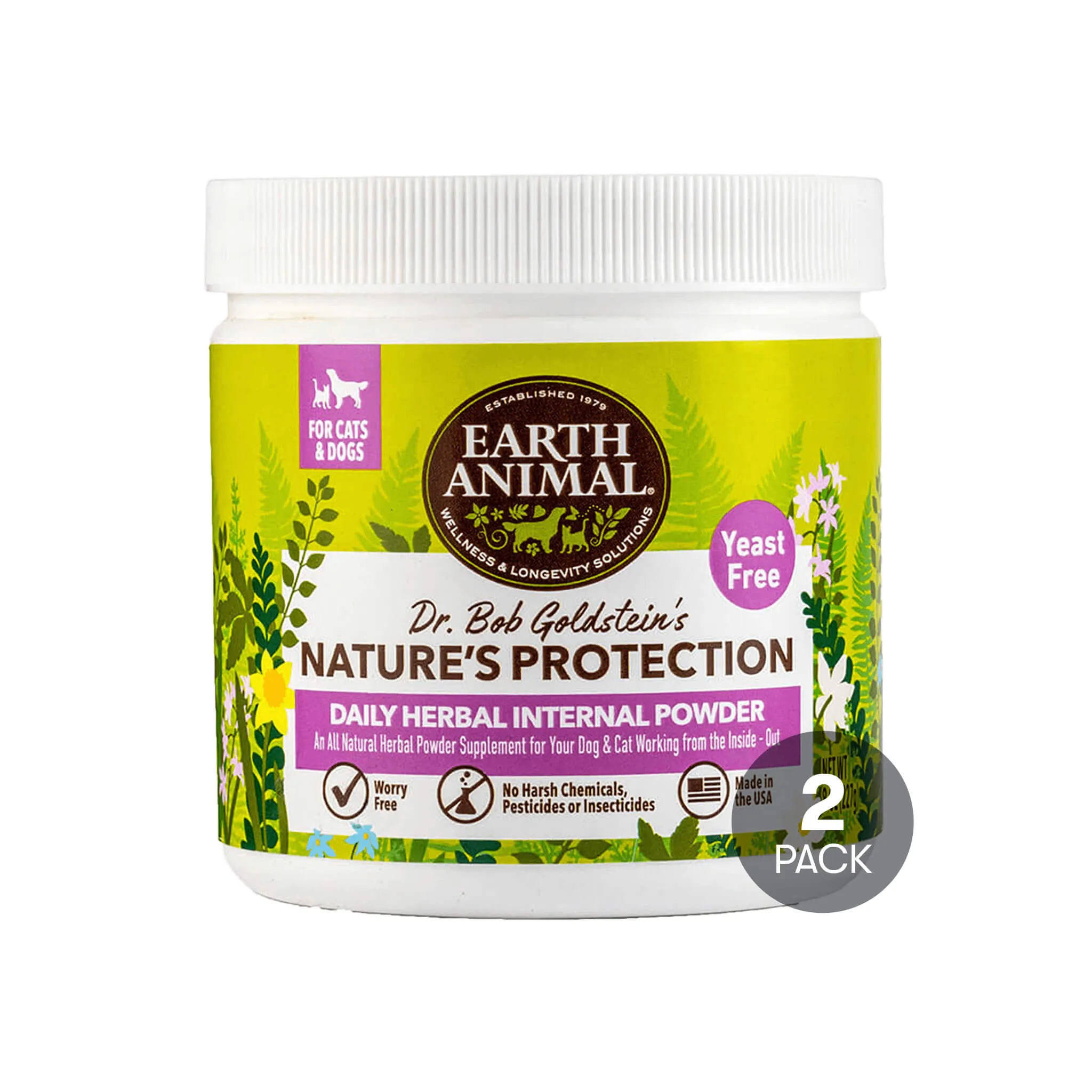 Earth Animal Nature's Protection Daily Herbal Internal Powder for Dogs & Cats