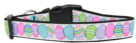 Easter Egg Nylon Dog Collar Medium