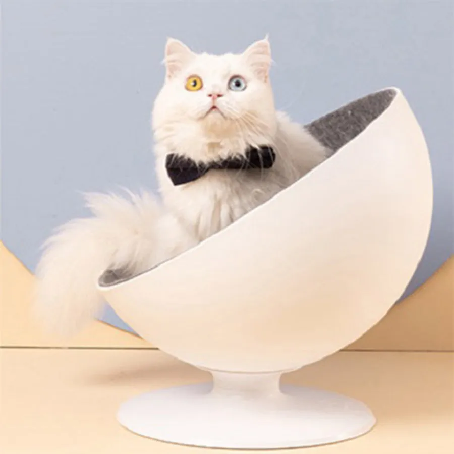 Elegant Rotating Interactive Cat Hammock Bed