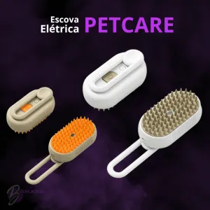 Escova Elétrica PetCare Pro™ 3 em 1: Cuidados Completos e Confortáveis para o Pelo do Seu Pet