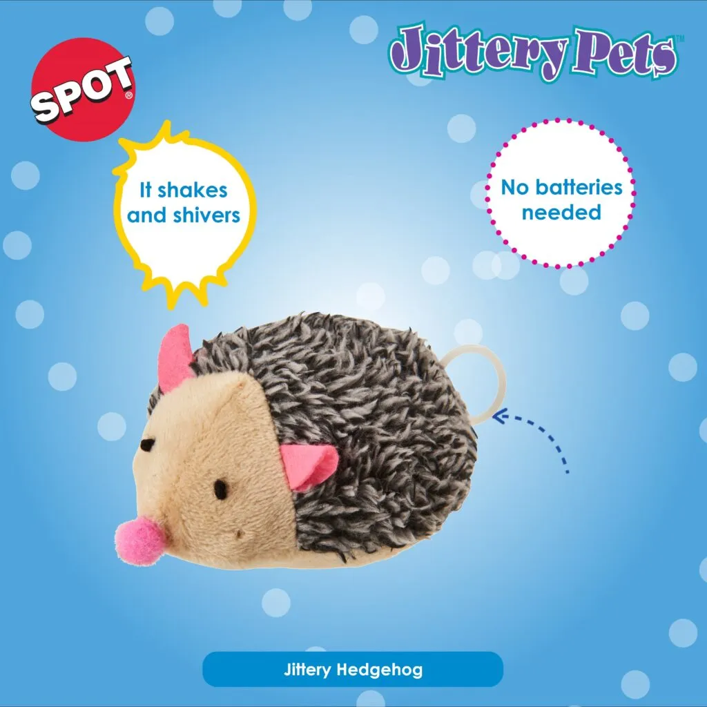 Ethical Pet SPOT Jittery Pets Hedgehog Cat Toys