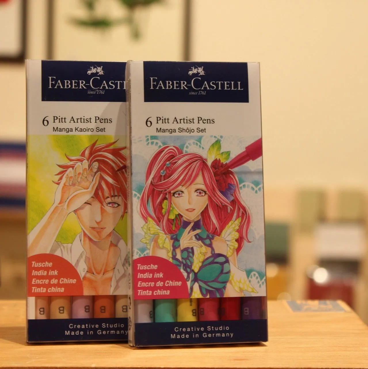 Faber-Castell Pitt Artist Pen Set of 6 - Manga Shojo