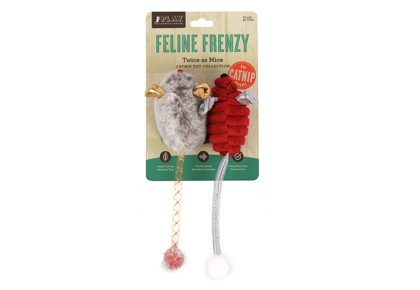 Feline Frenzy Twice As Mice Toy Set