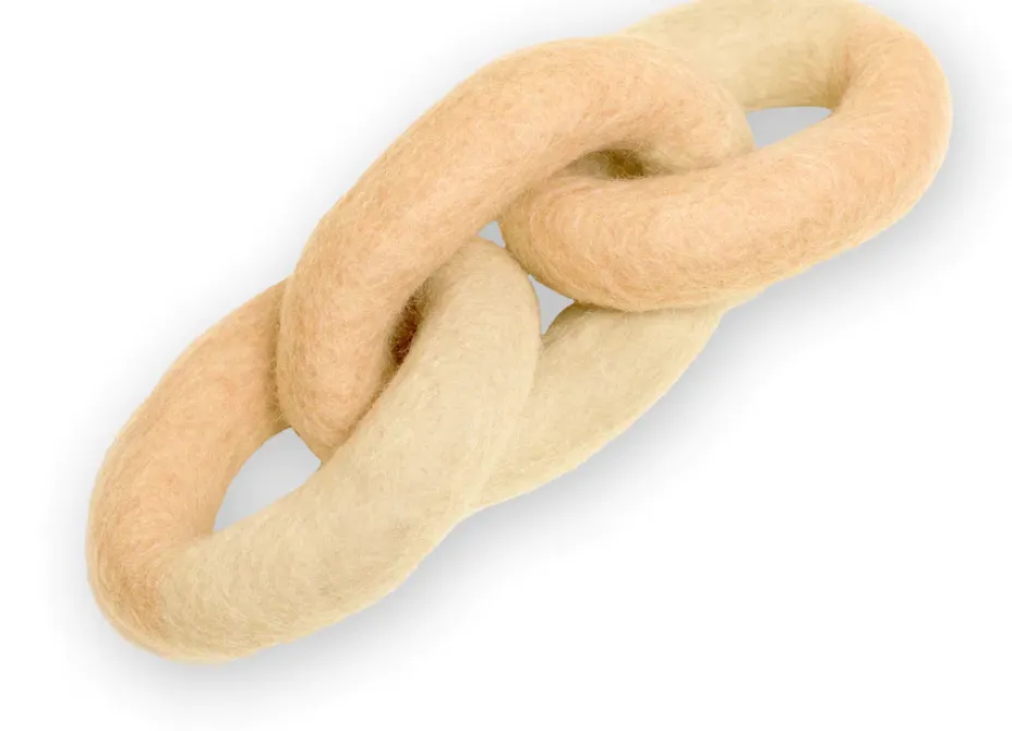 Felt Chain Link Dog Toy