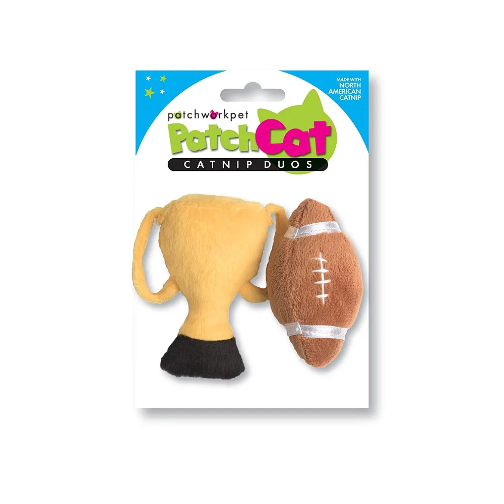 Football Champ Set Plush Cat Toy