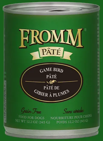 Fromm Grain Free Game Bird Pate Canned Wet Dog Food