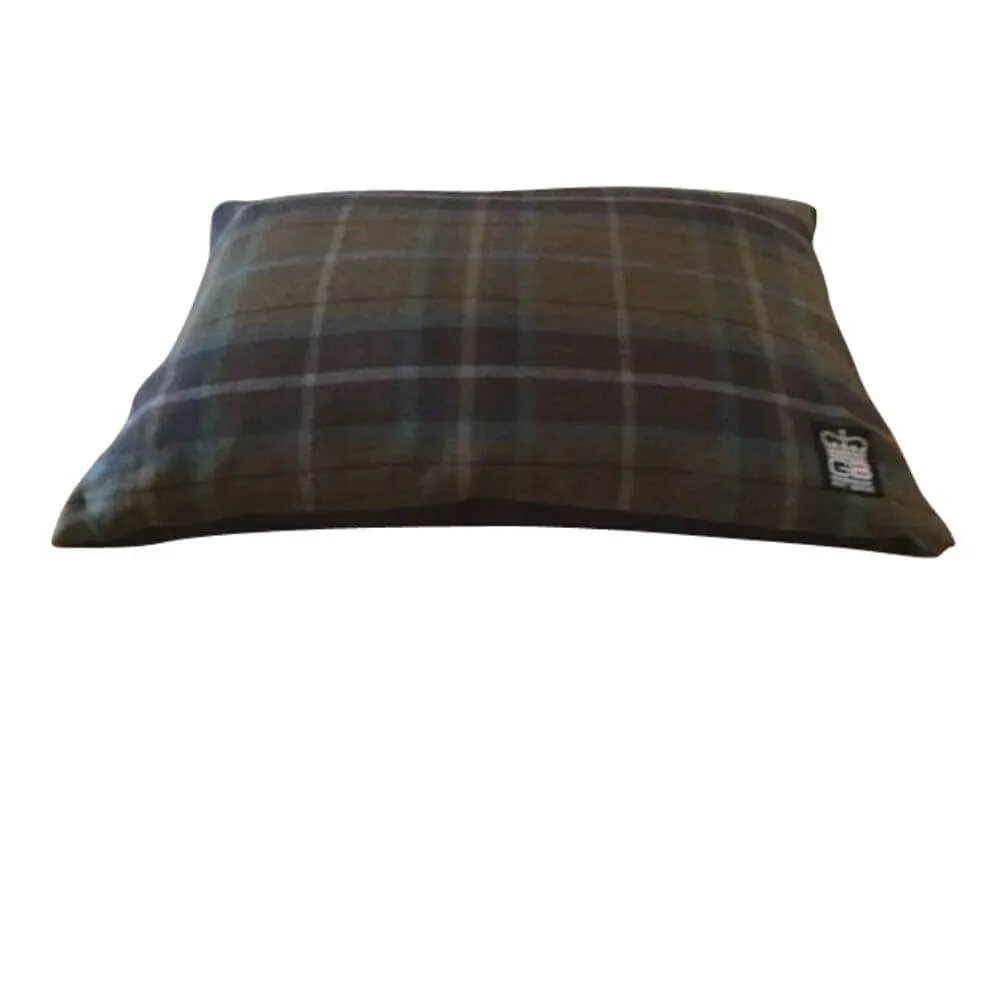 Handmade Country Check Cushion Dog Bed