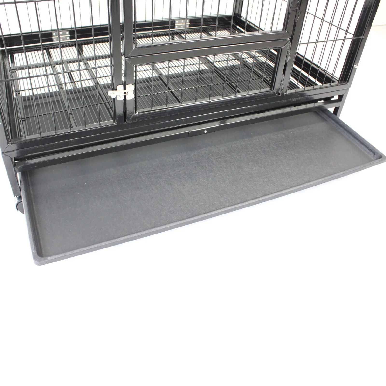 HeavyDuty Metal Pet Crate   Waterproof Polyester Cover – Dog Cat House