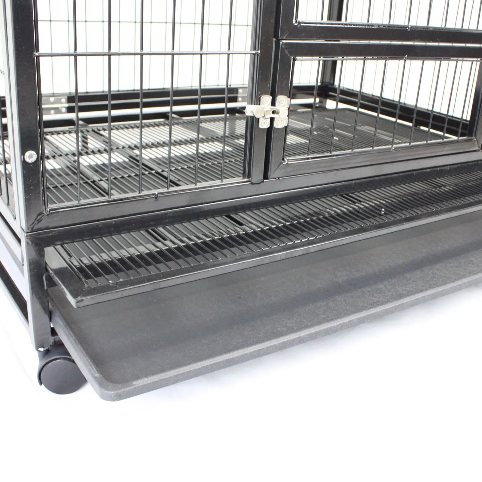 HeavyDuty Metal Pet Crate   Waterproof Polyester Cover – Dog Cat House