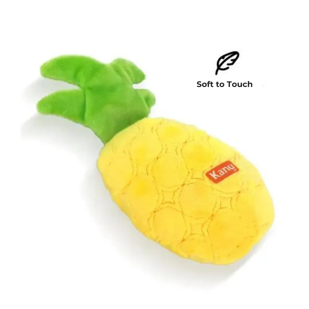 Kanu Pet Plush Pineapple Dog Toy