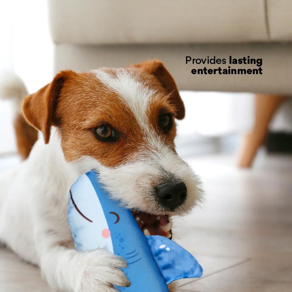 Kanu Pet Shark Plush Dog Toy