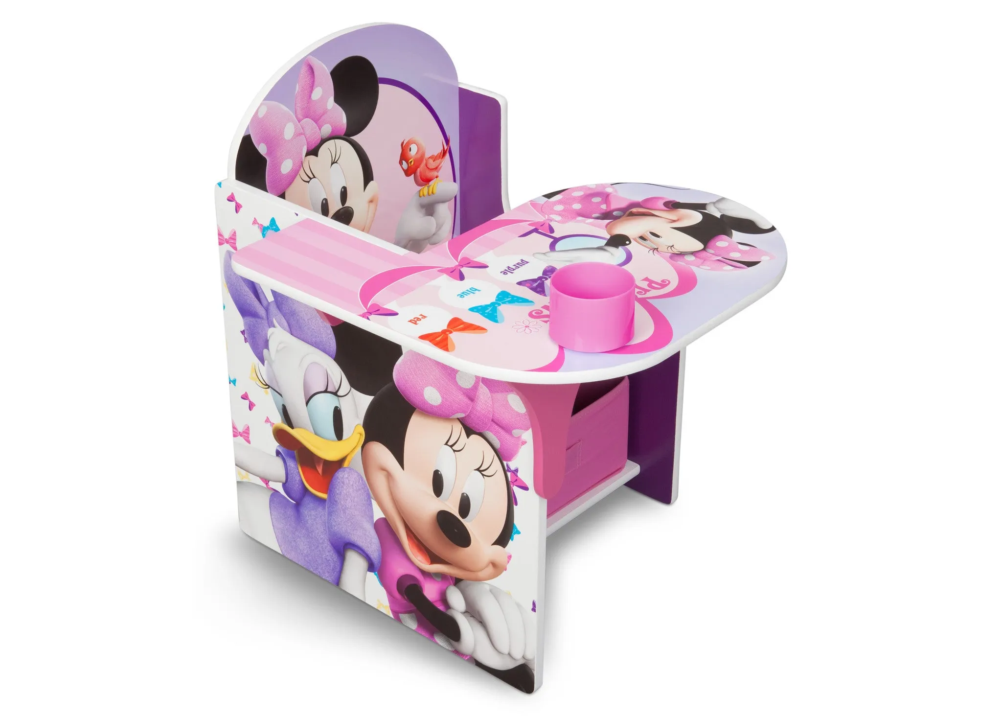 Minnie Mouse Chair Desk with Storage Bin