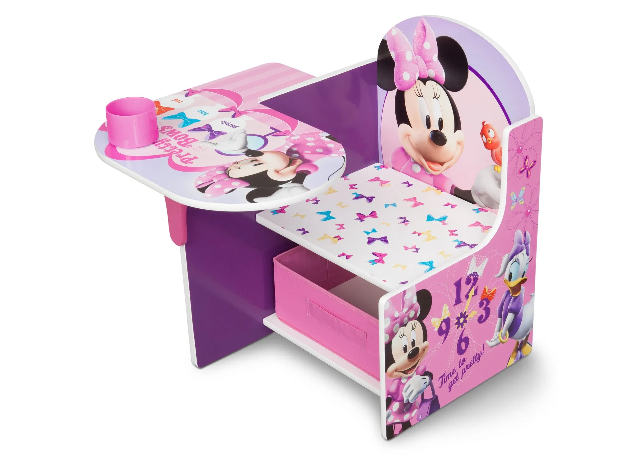 Minnie Mouse Chair Desk with Storage Bin