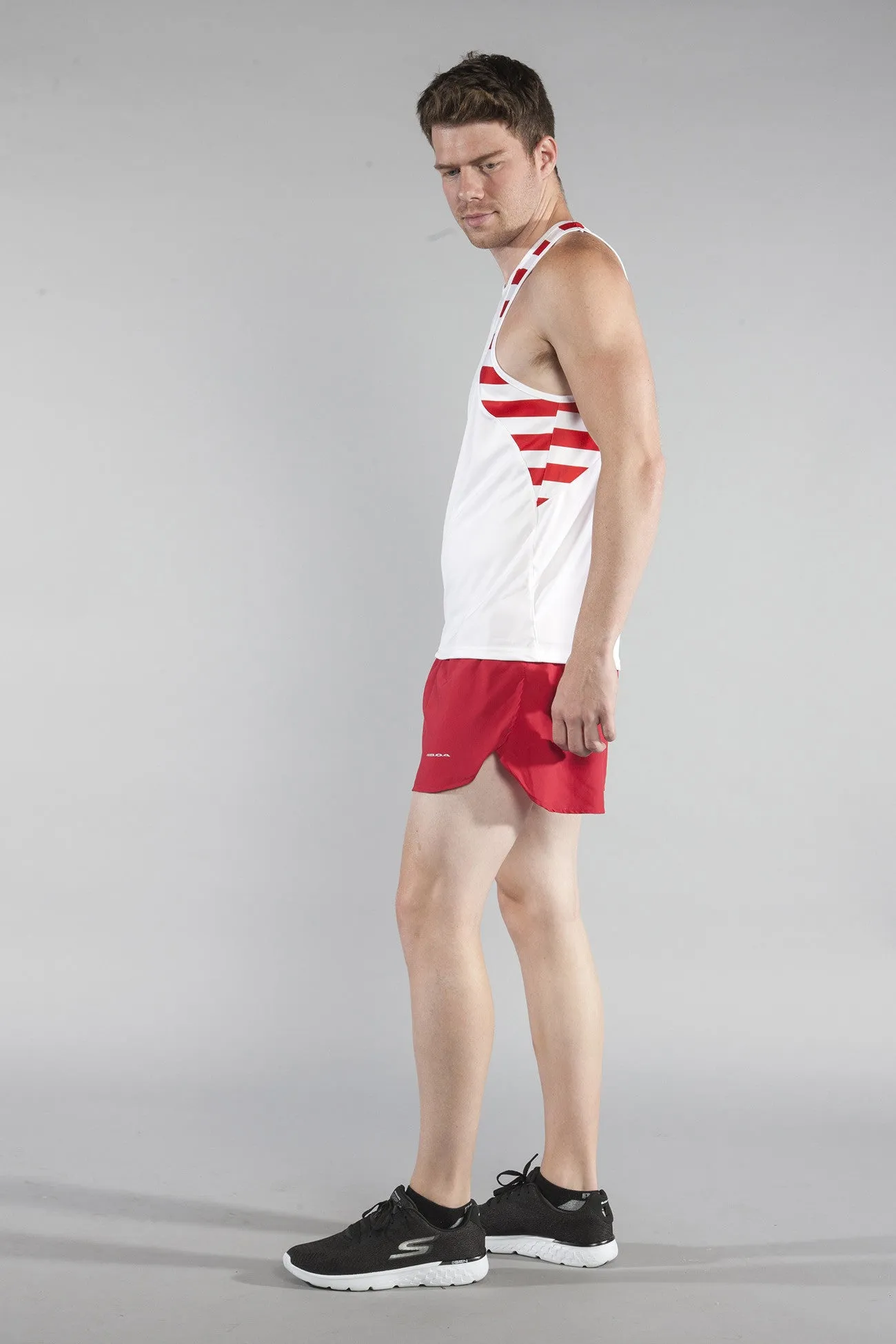 MN'S PATRIOT PRINT SINGLET- US FLAG