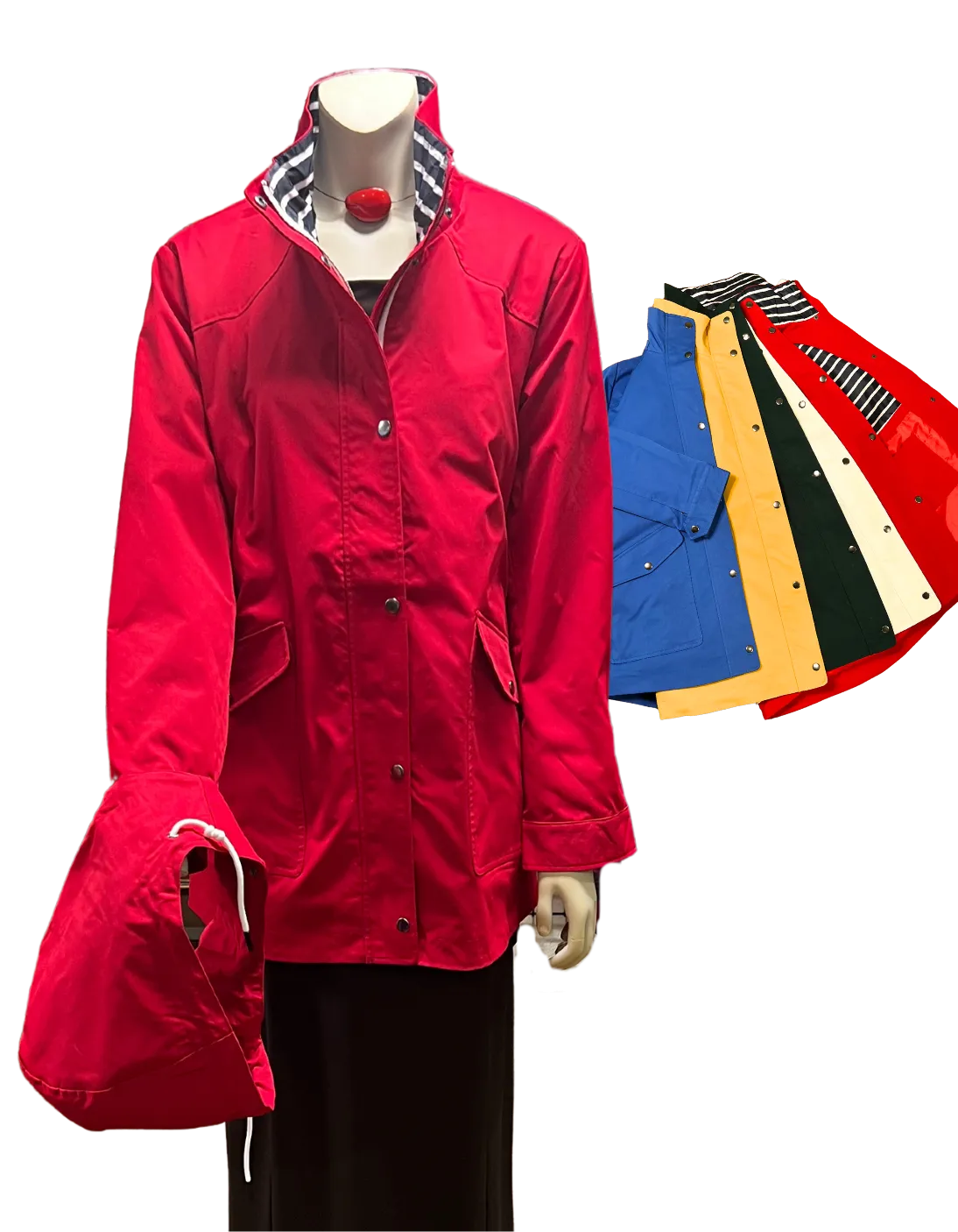 OOPERA  Raincoat with Detachable Hood