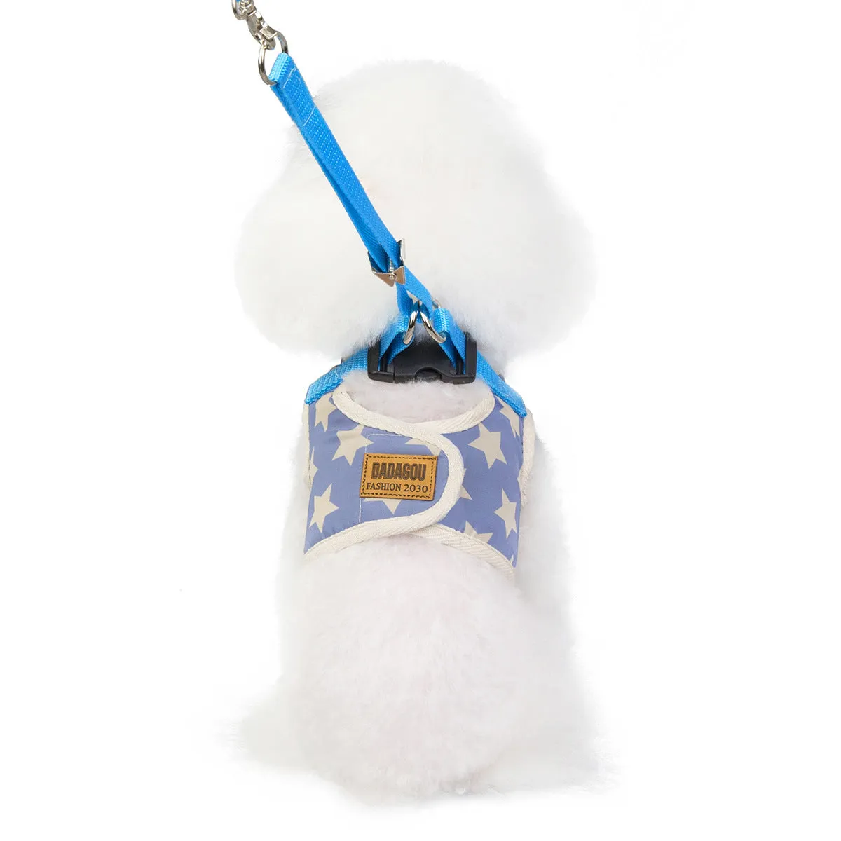 Pet leash five-pointed star pattern pet clothing