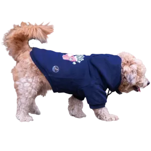 Pet Snugs Popcorn Print Sweatshirt for Dogs (Navy Blue)