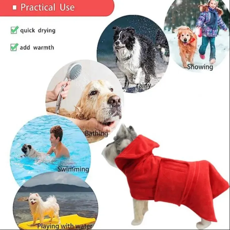 Pet Towel, Pet Bath Towel Drying Bath Towel, Absorbent Fast Drying Dog Bathrobe Soft Absorbent Fabric Extra Long, Pet Care Tool, Pet Products