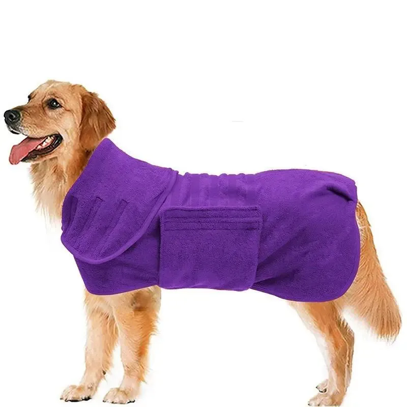 Pet Towel, Pet Bath Towel Drying Bath Towel, Absorbent Fast Drying Dog Bathrobe Soft Absorbent Fabric Extra Long, Pet Care Tool, Pet Products