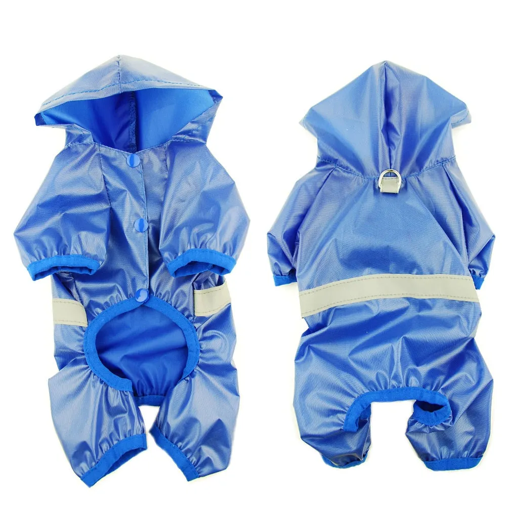 Pet Waterproof Hooded Jumpsuit