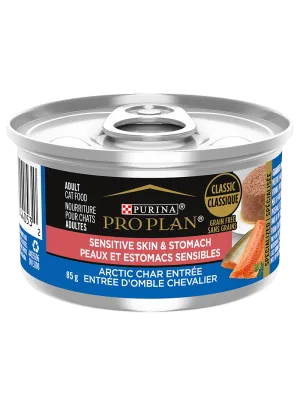 ProPlan Cat Sensitive Skin & Stomach Arctic Char Entrée Grain Free Classic 3oz