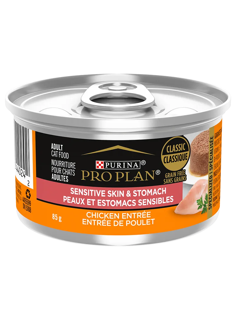 ProPlan Cat Skin & Stomach Chicken Entrée Grain Free Classic 3oz